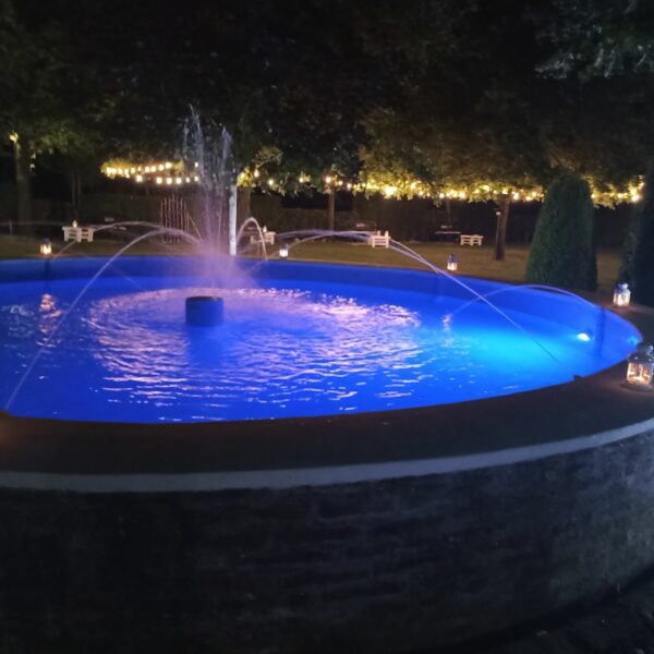 fontana illuminata VILLA AMORENO Merlara (Padova)