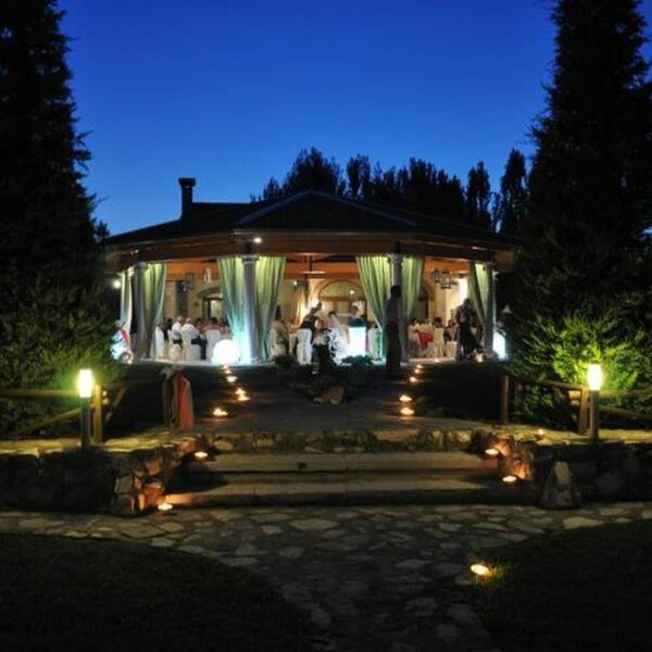 serale esterno padiglione VILLA AMORENO Merlara (Padova)