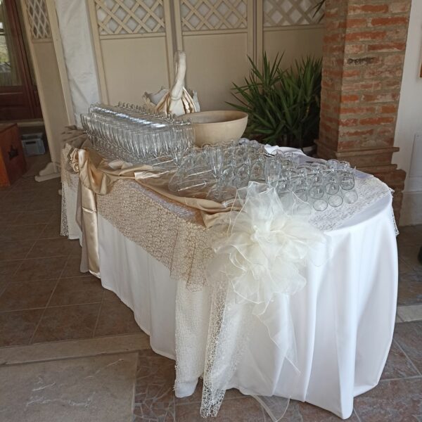 tavolo open-bar VILLA AMORENO Merlara (Padova)